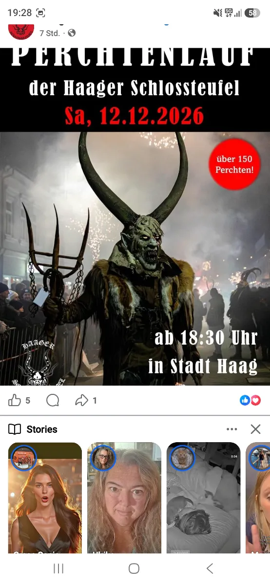 Perchtenlauf in Haag