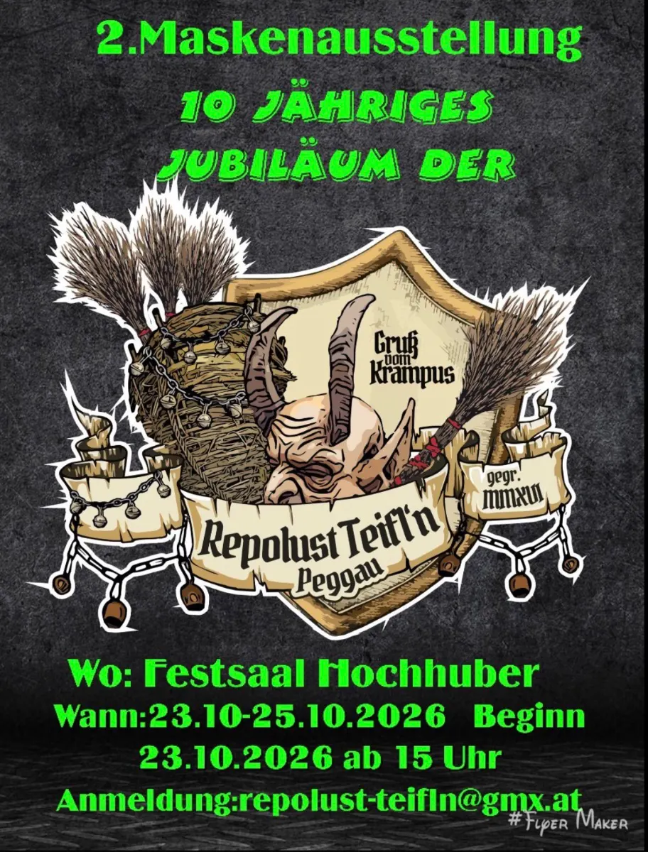 2.Maskenausstellung der Repolust-Teifl‘n Peggau