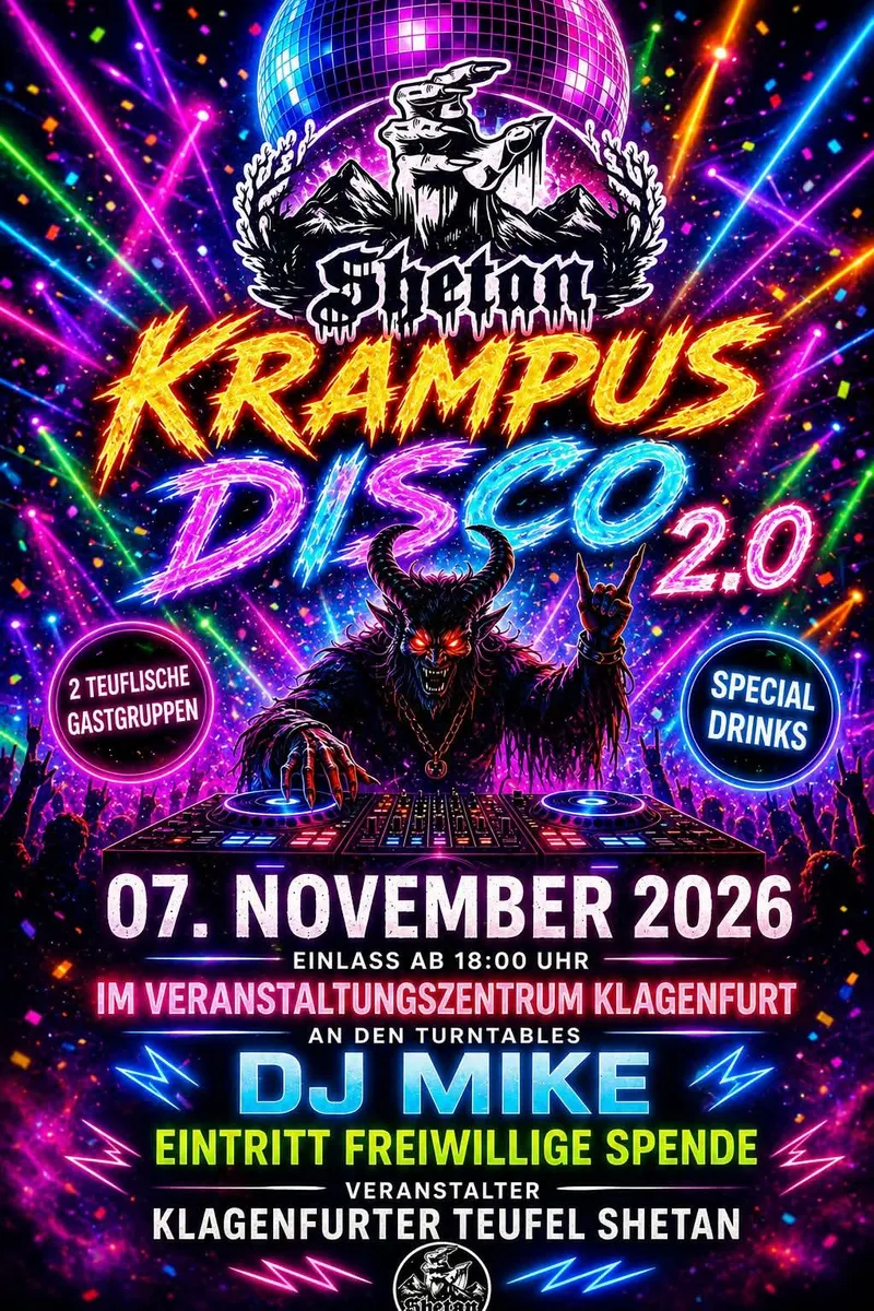 Krampuskränzchen 2.0 der Klagenfurter Teufel Shetan