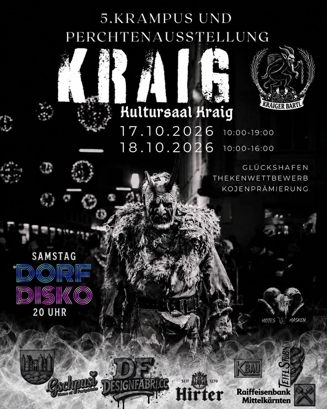 5. Krampus- & Perchtenausstellung in Kraig