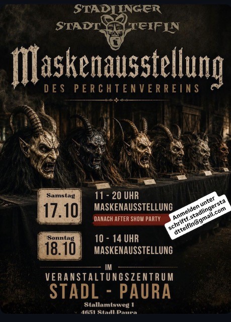 Maskenausstellung Stadlinger Stadtteifln