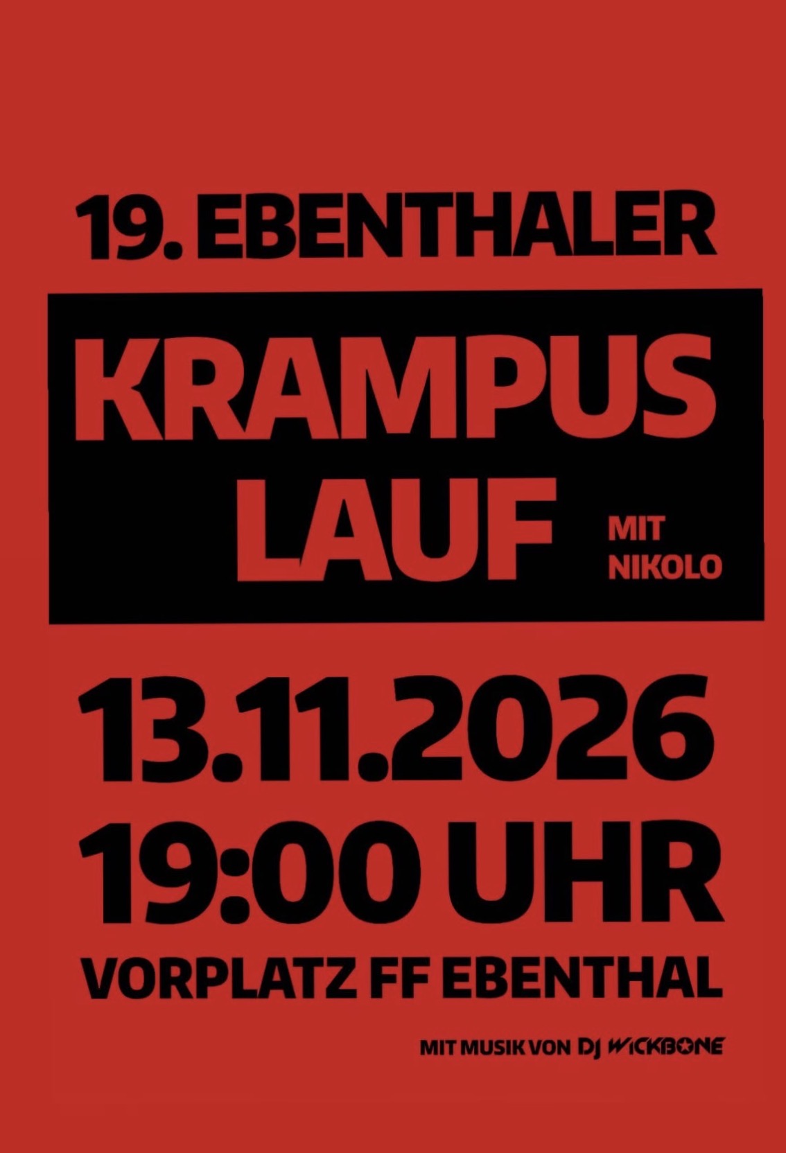 19. Ebentahler Krampuslauf