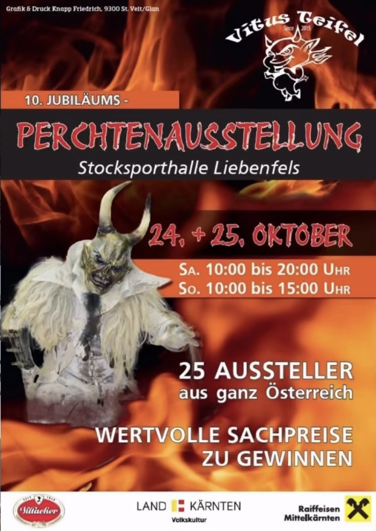 10. Perchtenausstellung Stocksporthalle Liebenfels