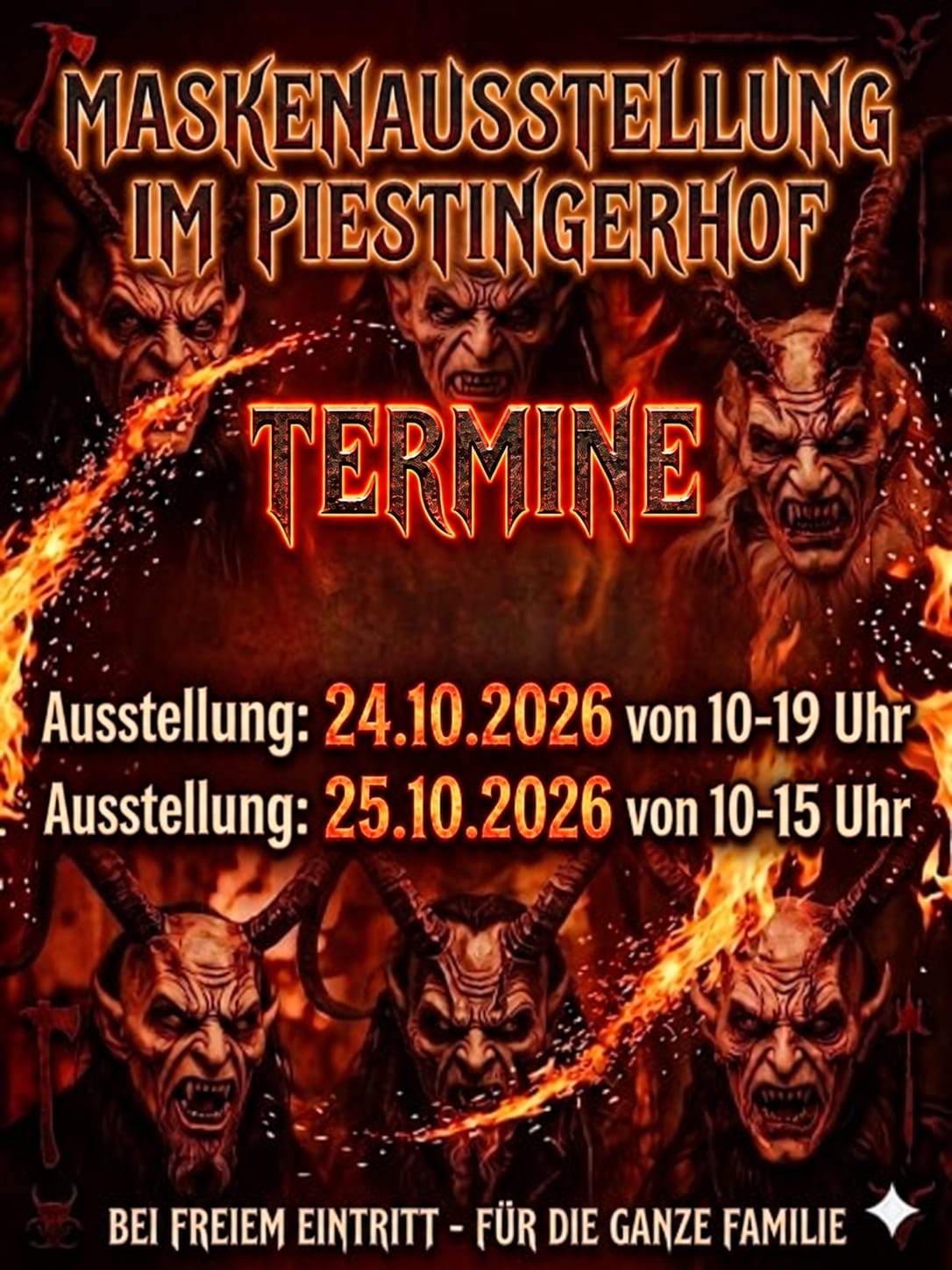 Masken Ausstellung in Markt Piesting