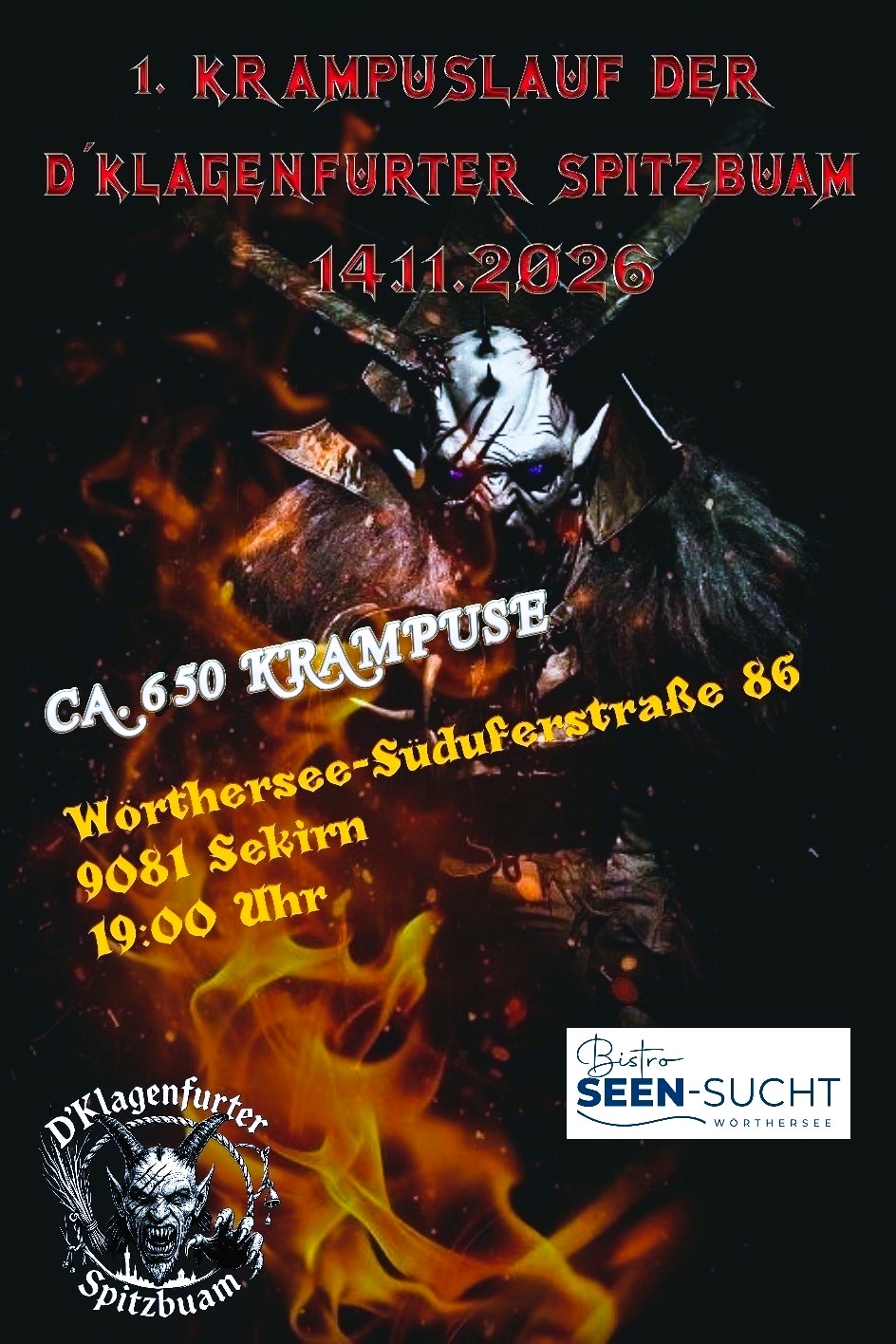 1.Krampuslauf der D'Klagenfurter Spitzbuam