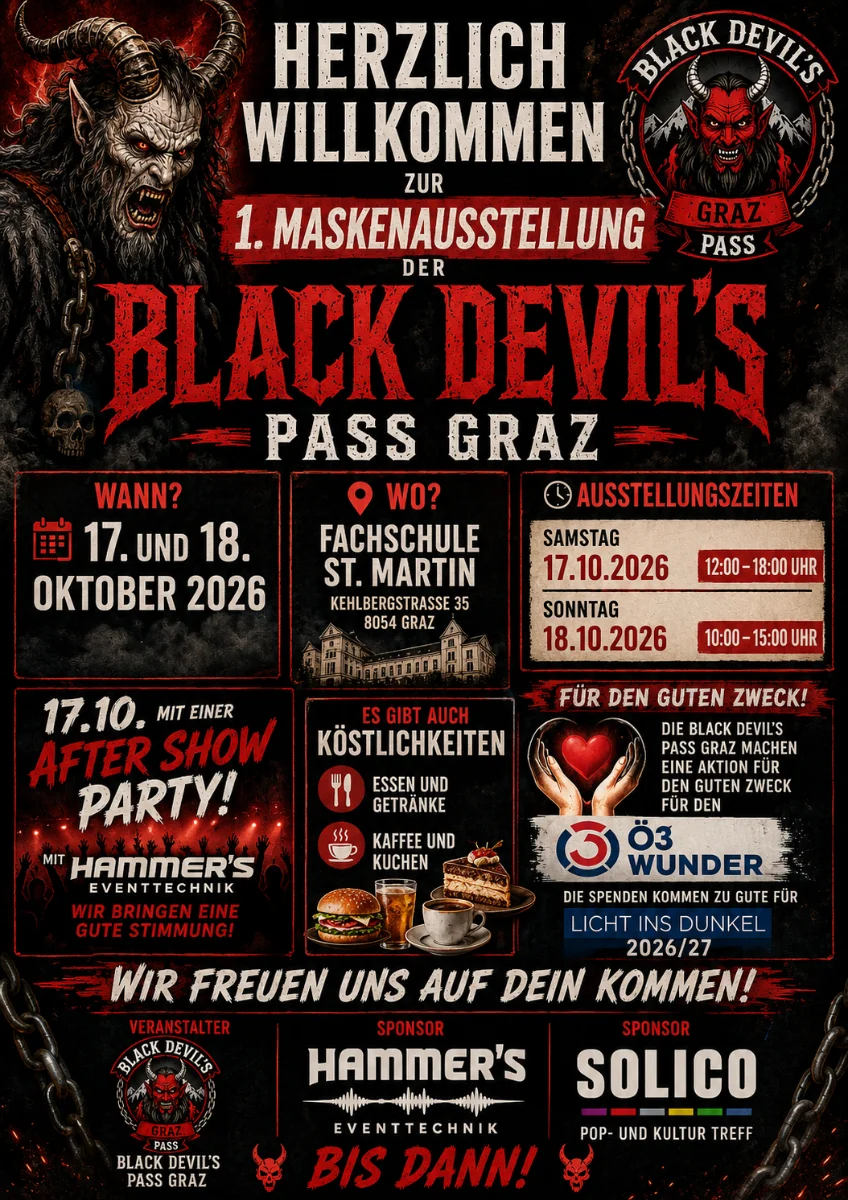 1 Maskenaustellung Black Devil's Pass Graz