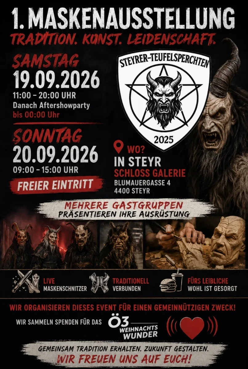 Maskenausstellung steyrer-teufelsperchten