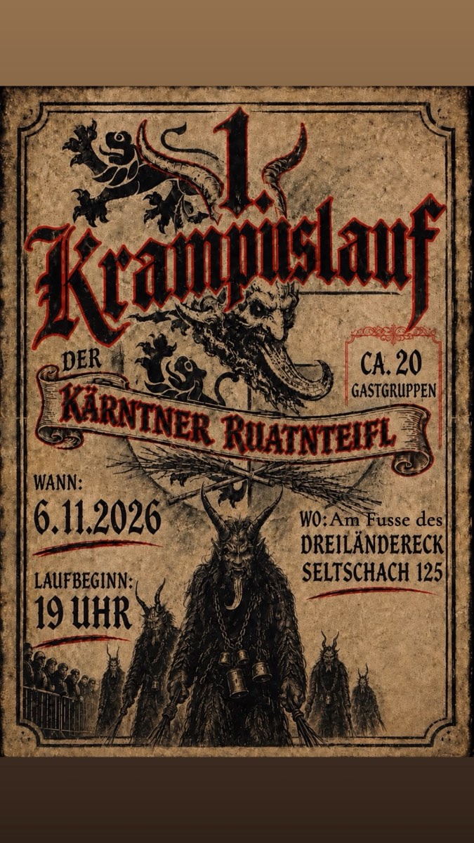 Krampuslauf am Fuße des Dreiländereck